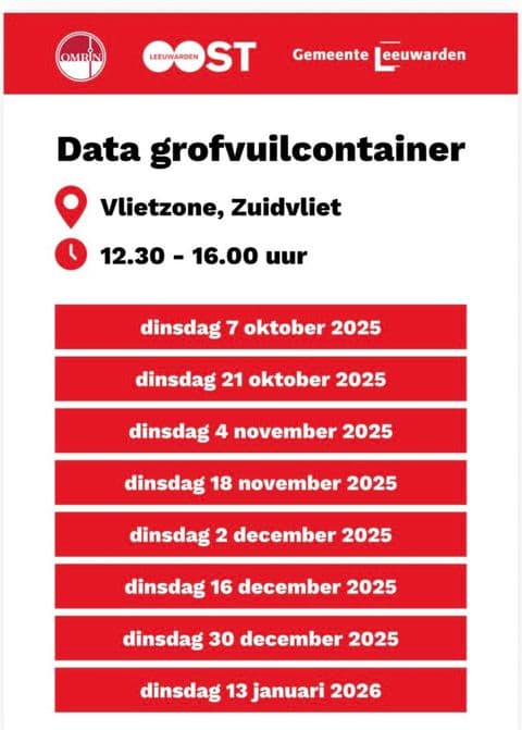 Data grofvuilcontainer